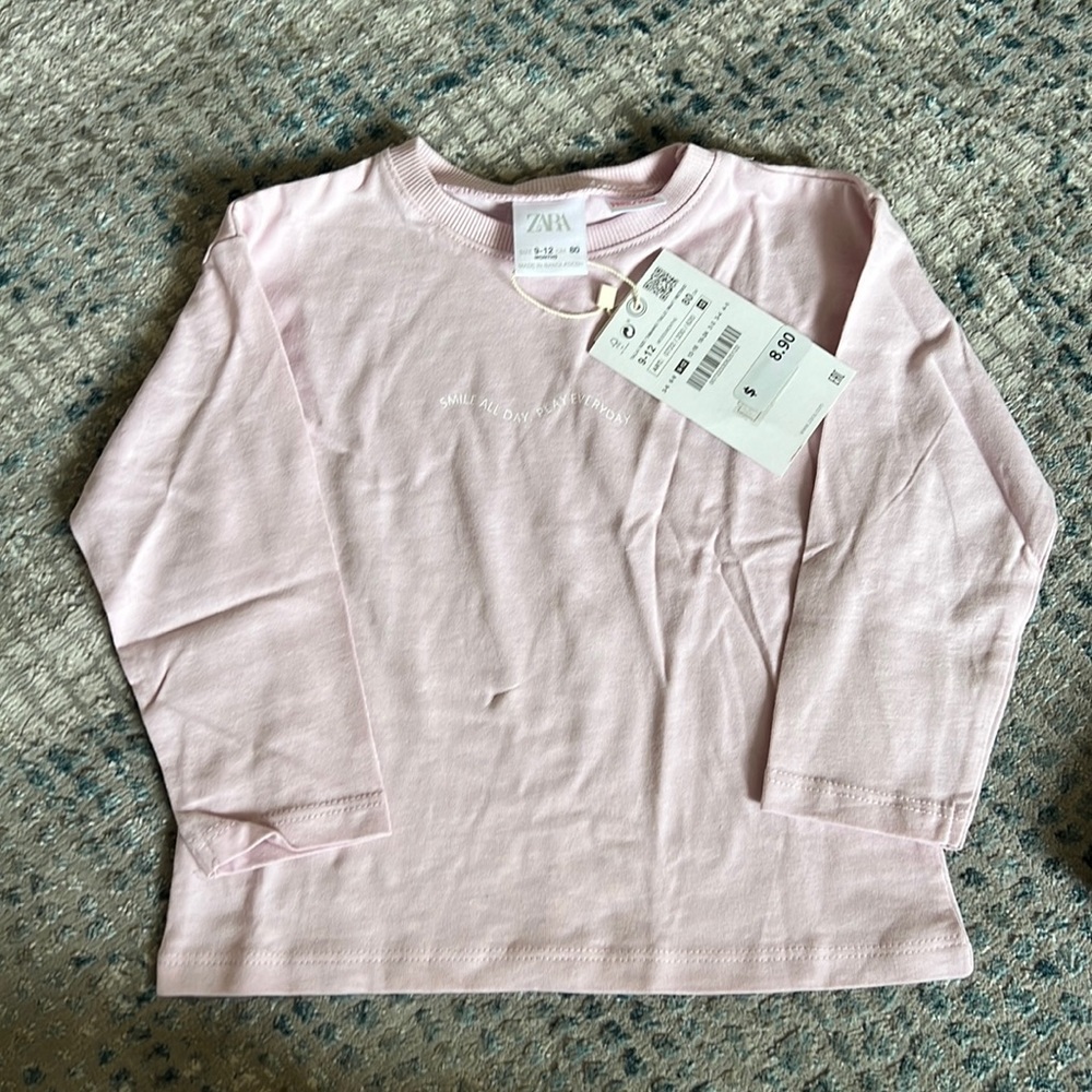 Zara Long Sleeves 9-12 Months NWT